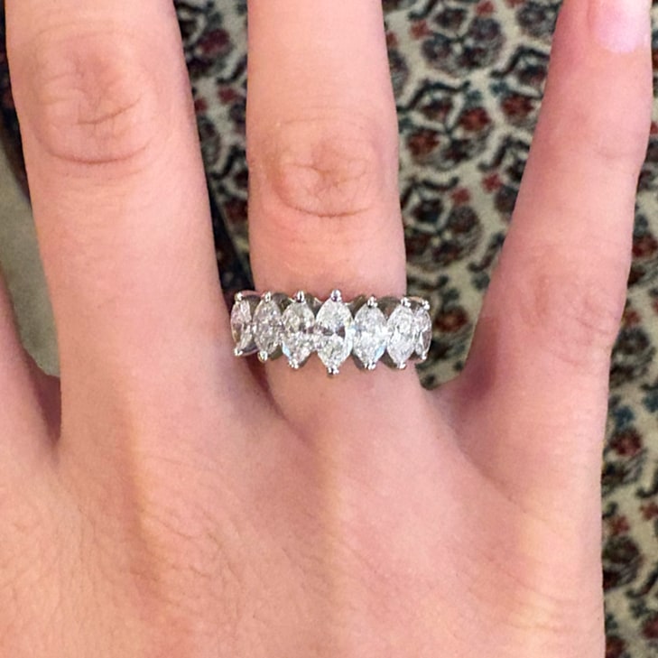 Marquise Cut Diamond White Gold Ring