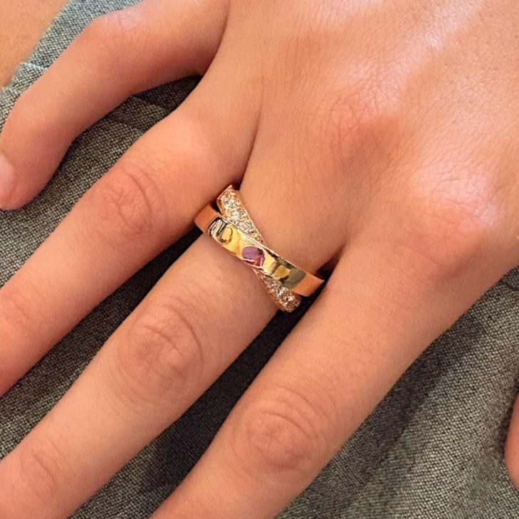 Cartier Nouvelle Vague Rose Gold Diamond Ring