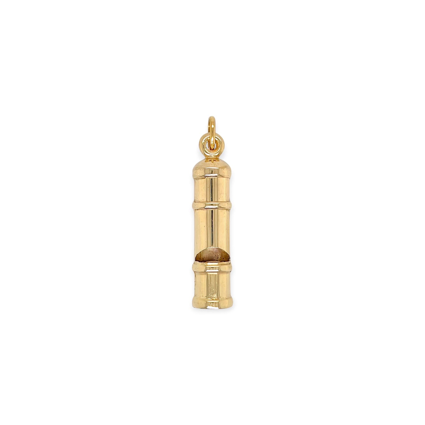 Gold Whistle Pendant