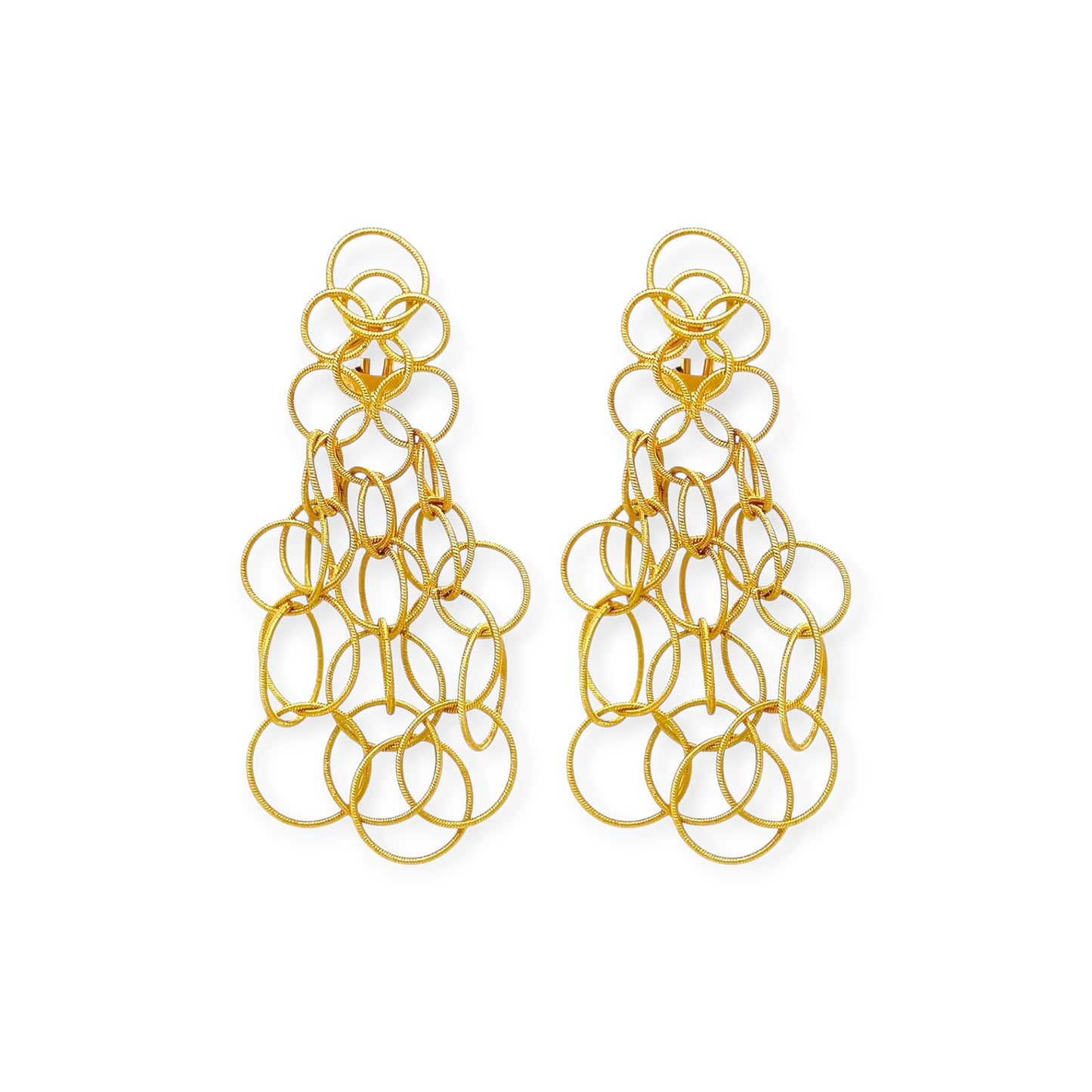 Buccellati Hawaii Gold Dangling Earrings