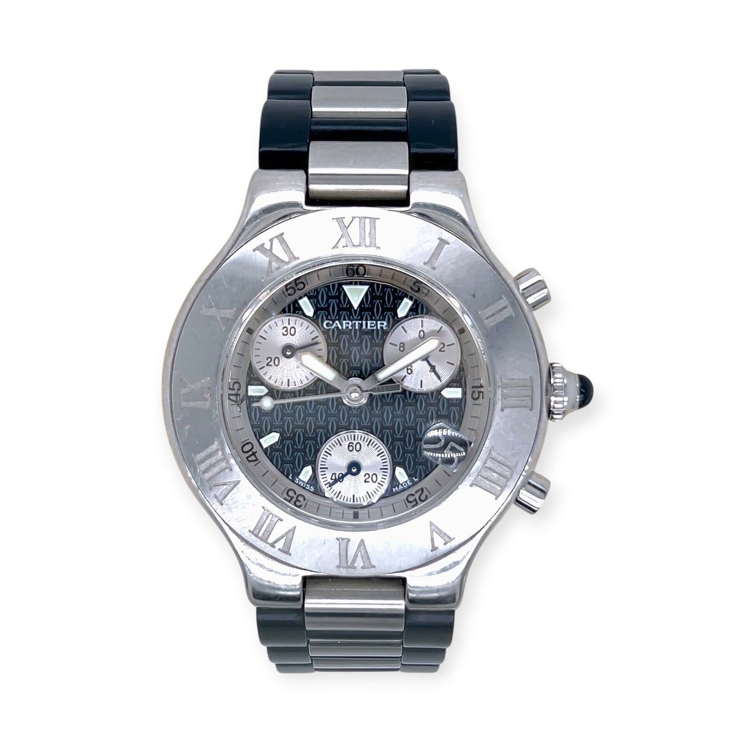 Cartier Chronoscaph Stainless Steel Watch
