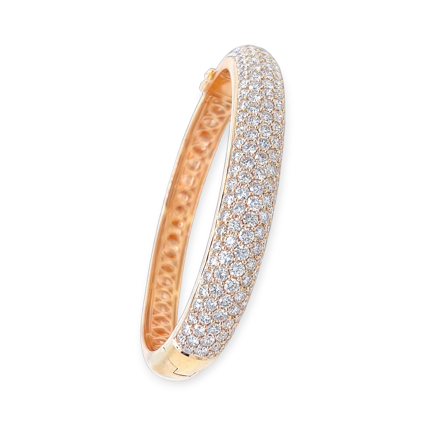 Rose Gold Diamond Bangle Bracelet