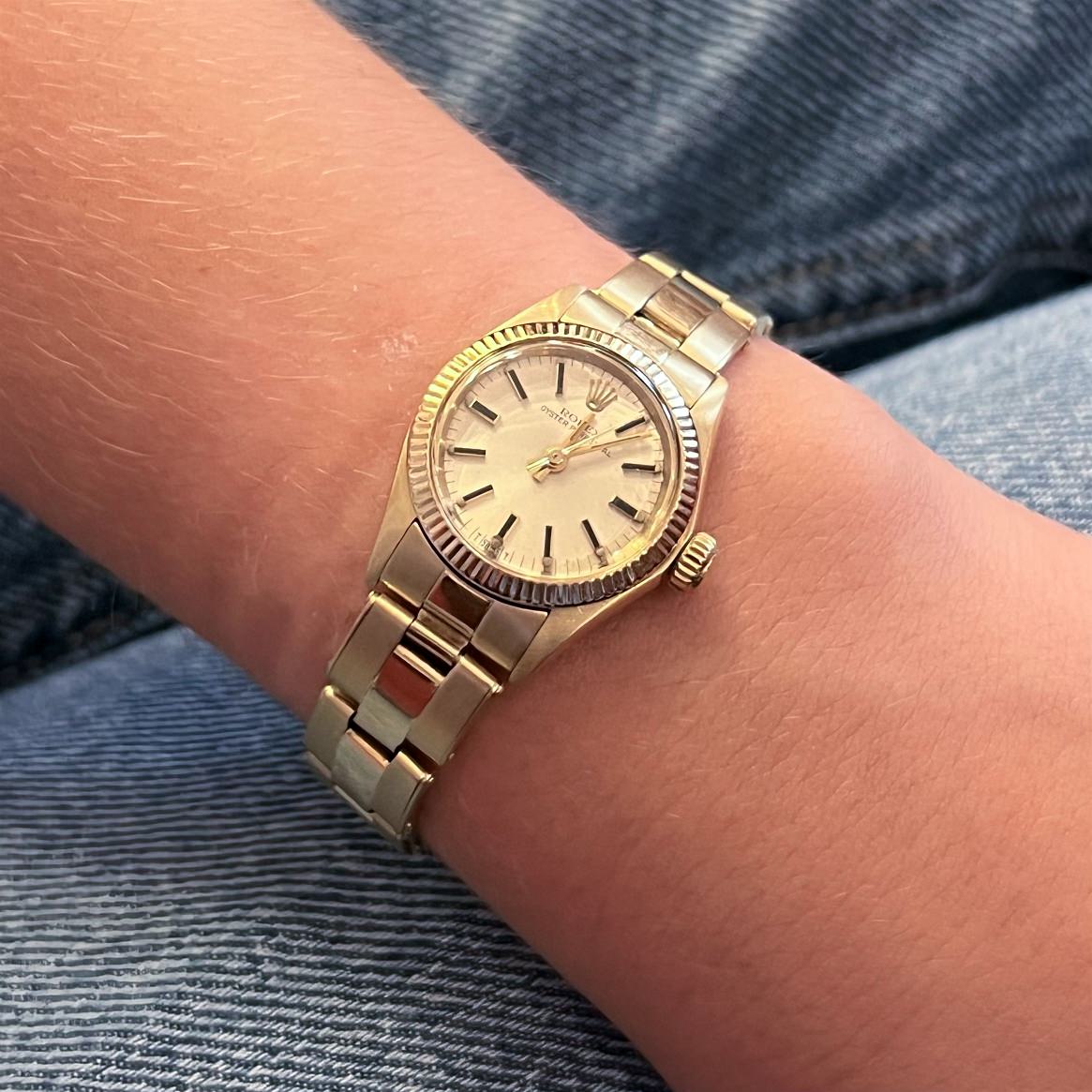 Rolex Oyster Perpetual Gold Watch