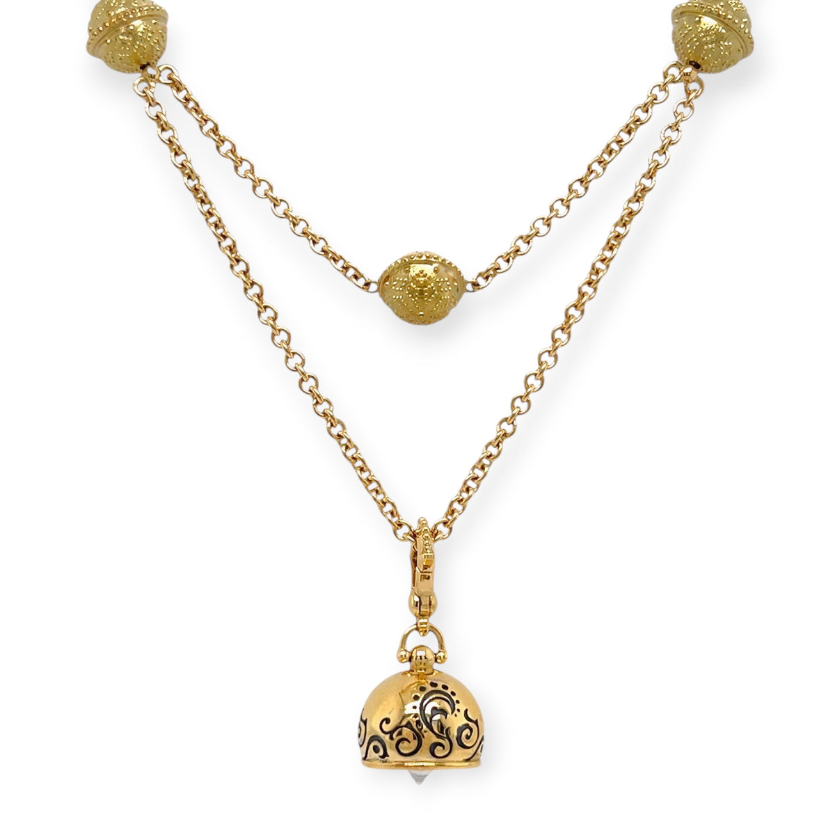 Paul Morelli Gold Meditation Bells Necklace