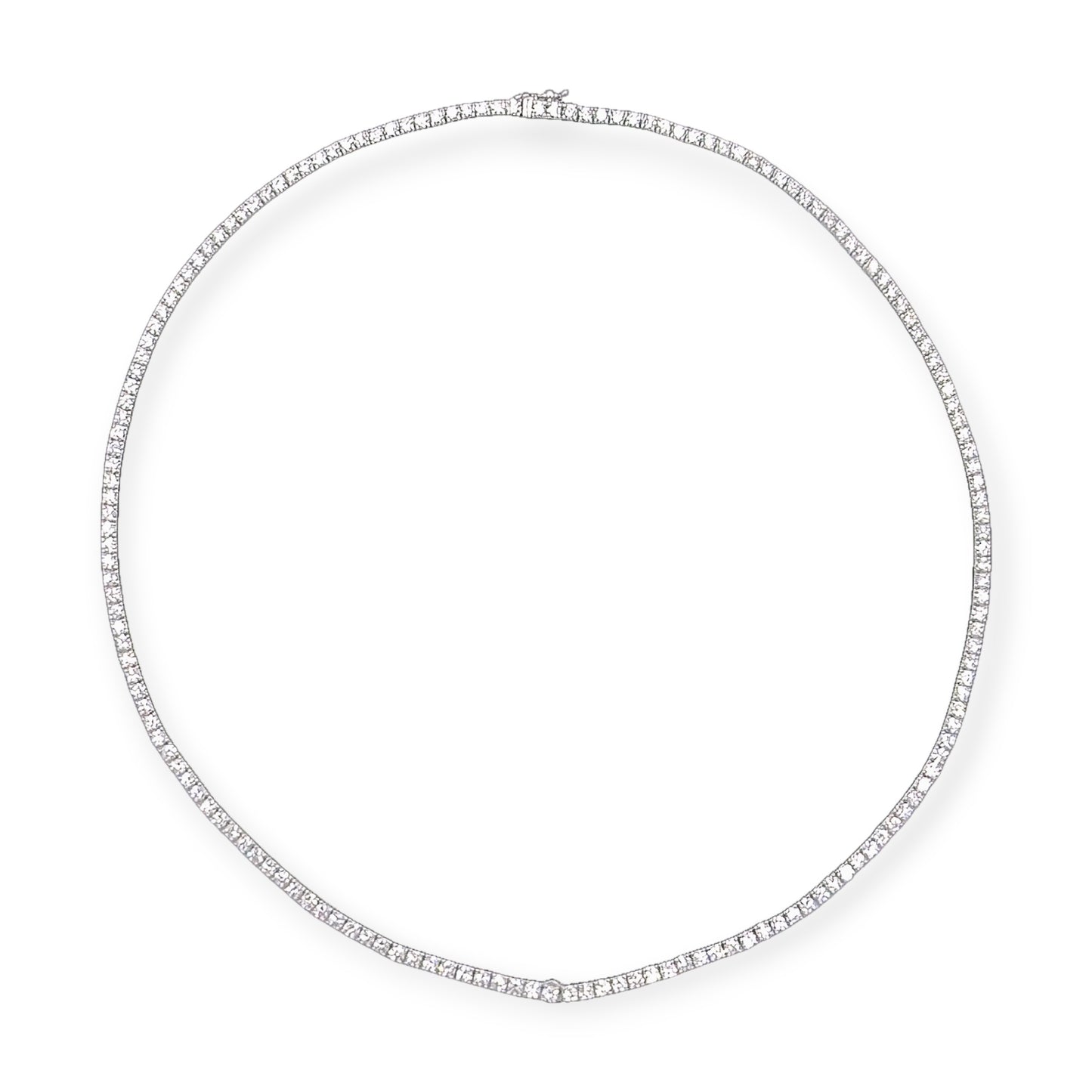 Diamond Straightline Necklace 7.07 Carats