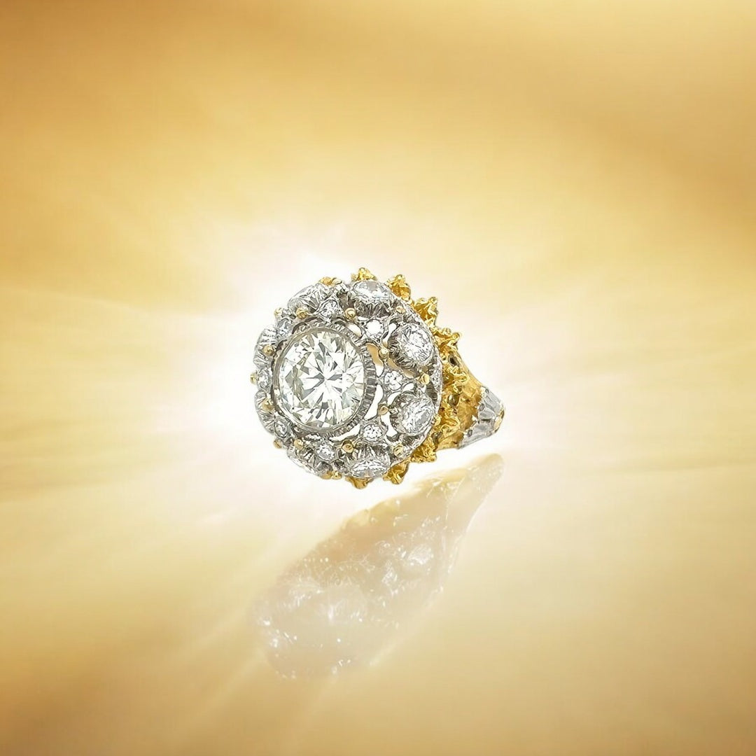 Buccellati Gold Diamond Ring