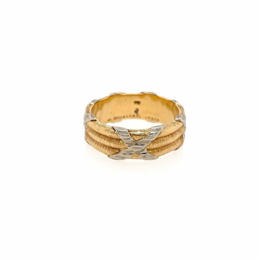 Buccellati X White Yellow Gold Ring