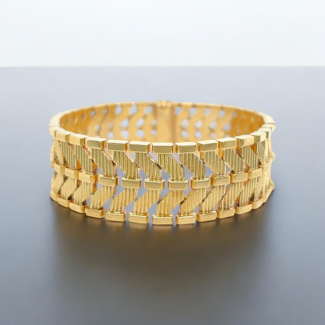 Gubelin Gold Chevron Bracelet