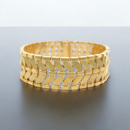 Gubelin Gold Chevron Bracelet