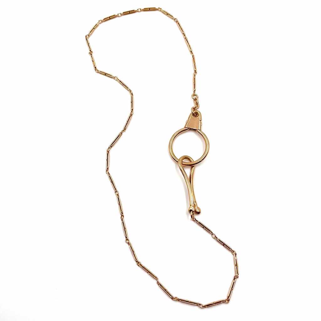 Antique Gold Watch Chain Necklace 2