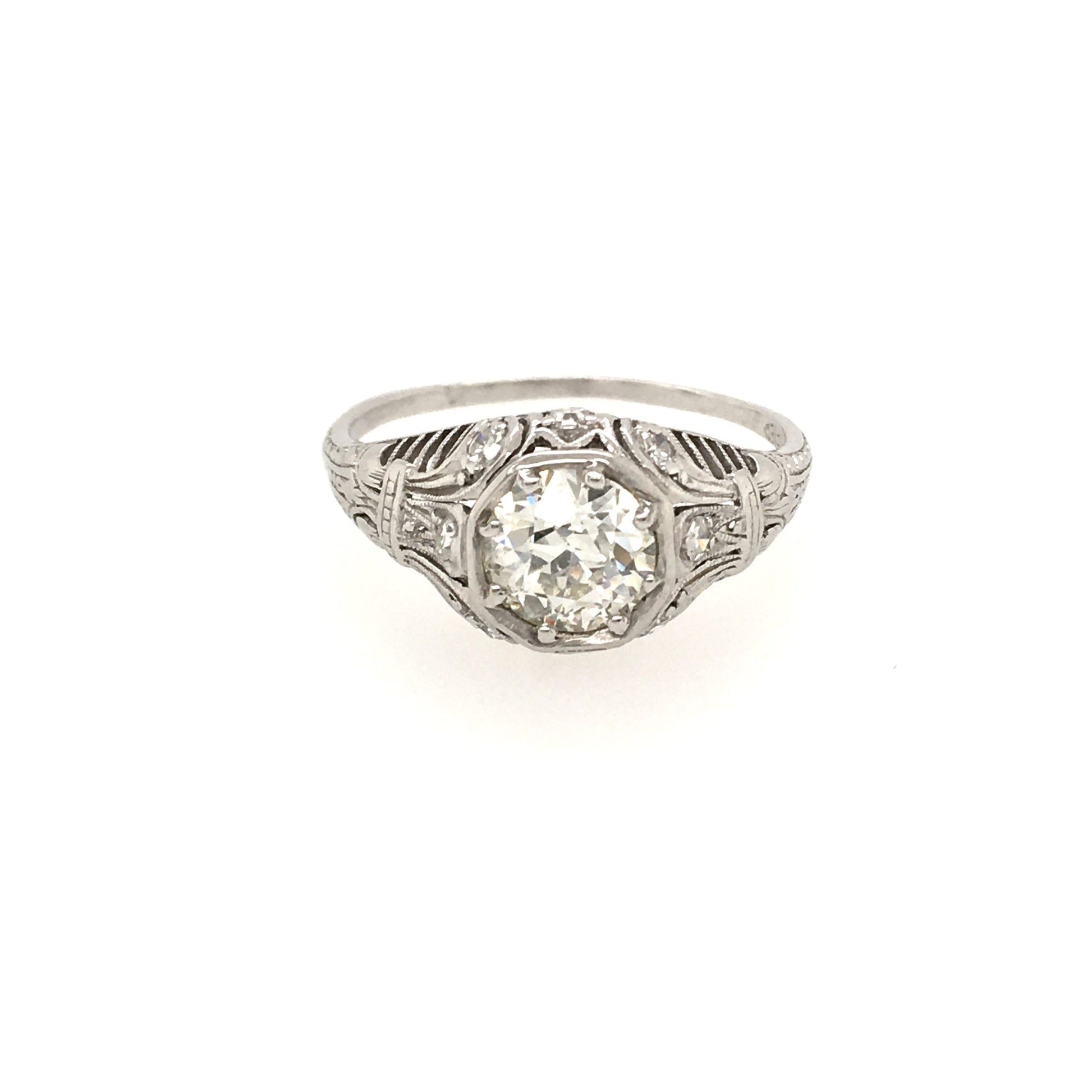 Art Deco 1.07 Diamond Ring