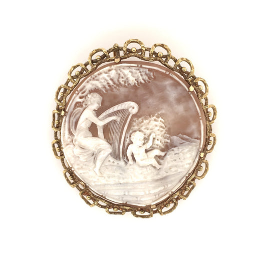 Classical Mythology Cameo Brooch