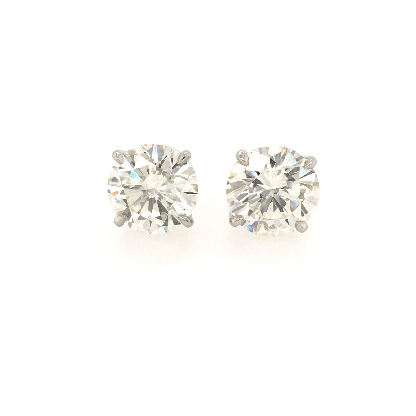 Brilliant Cut 8.34 Diamond Stud Earrings