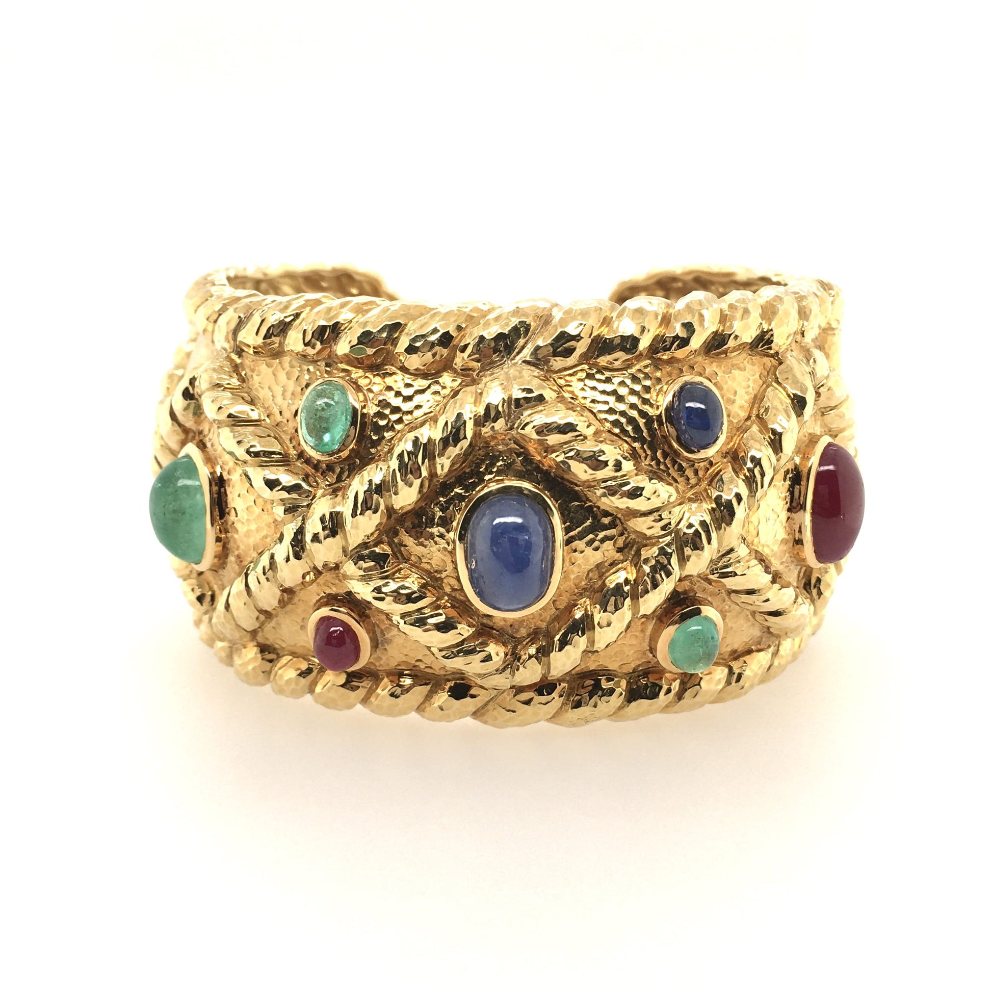 David Webb Gemset Cuff Bracelet