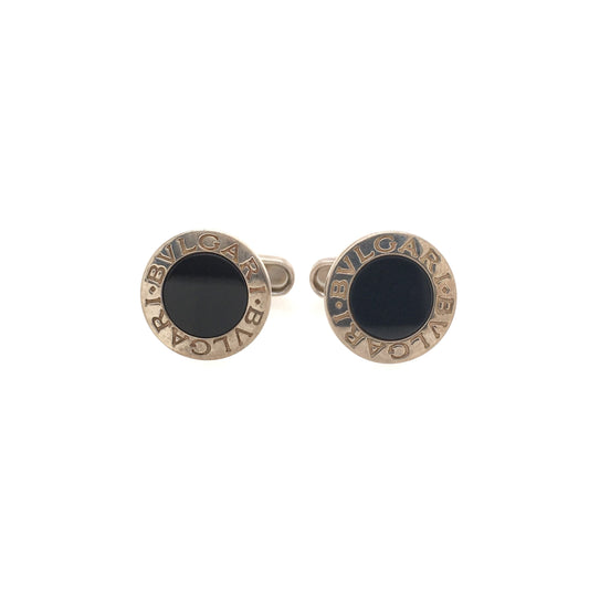 Bulgari Black Onyx Cufflinks