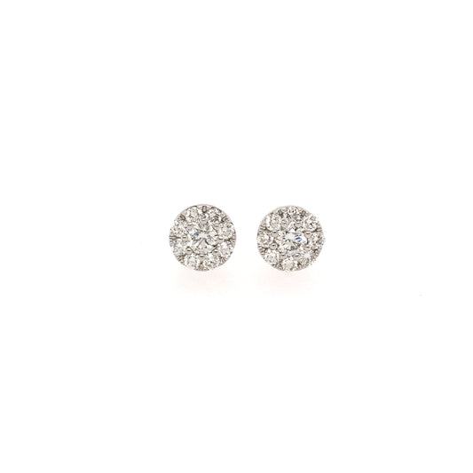 Round Brilliant Diamond Stud Earrings