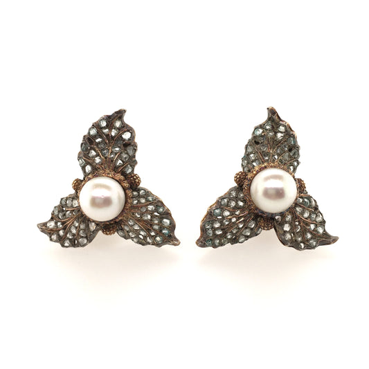 1960s Buccellati Leaf Earrings