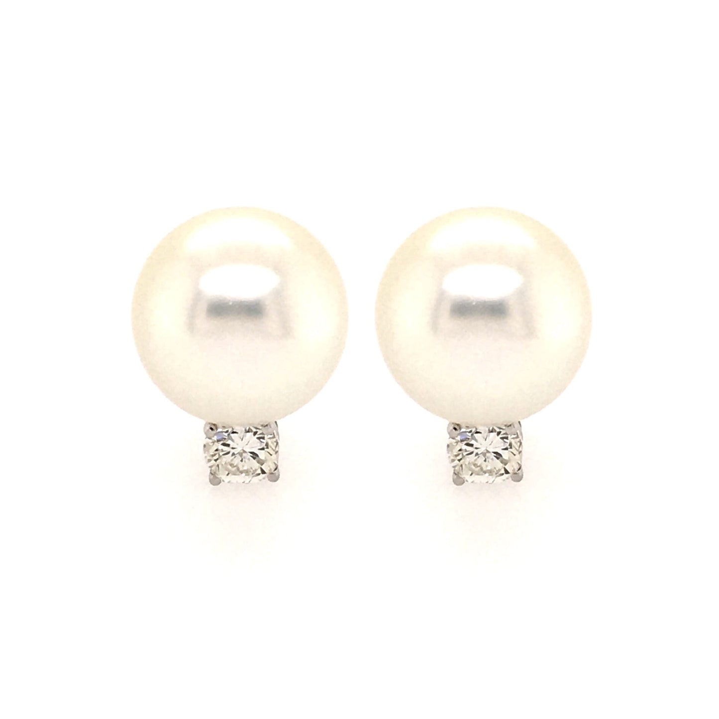 South Sea Pearl Diamond Earrings