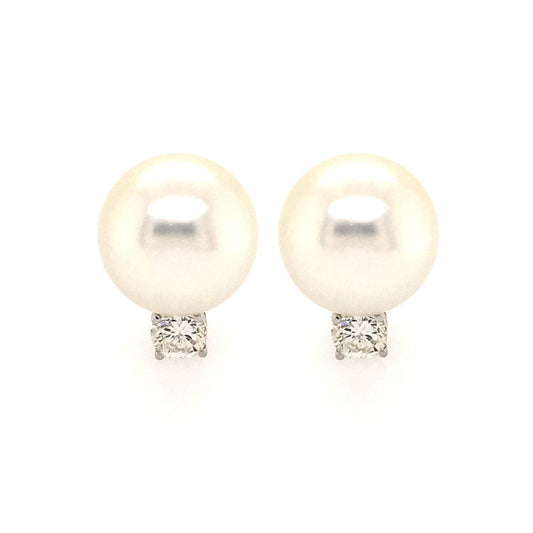 South Sea Pearl Diamond Earrings