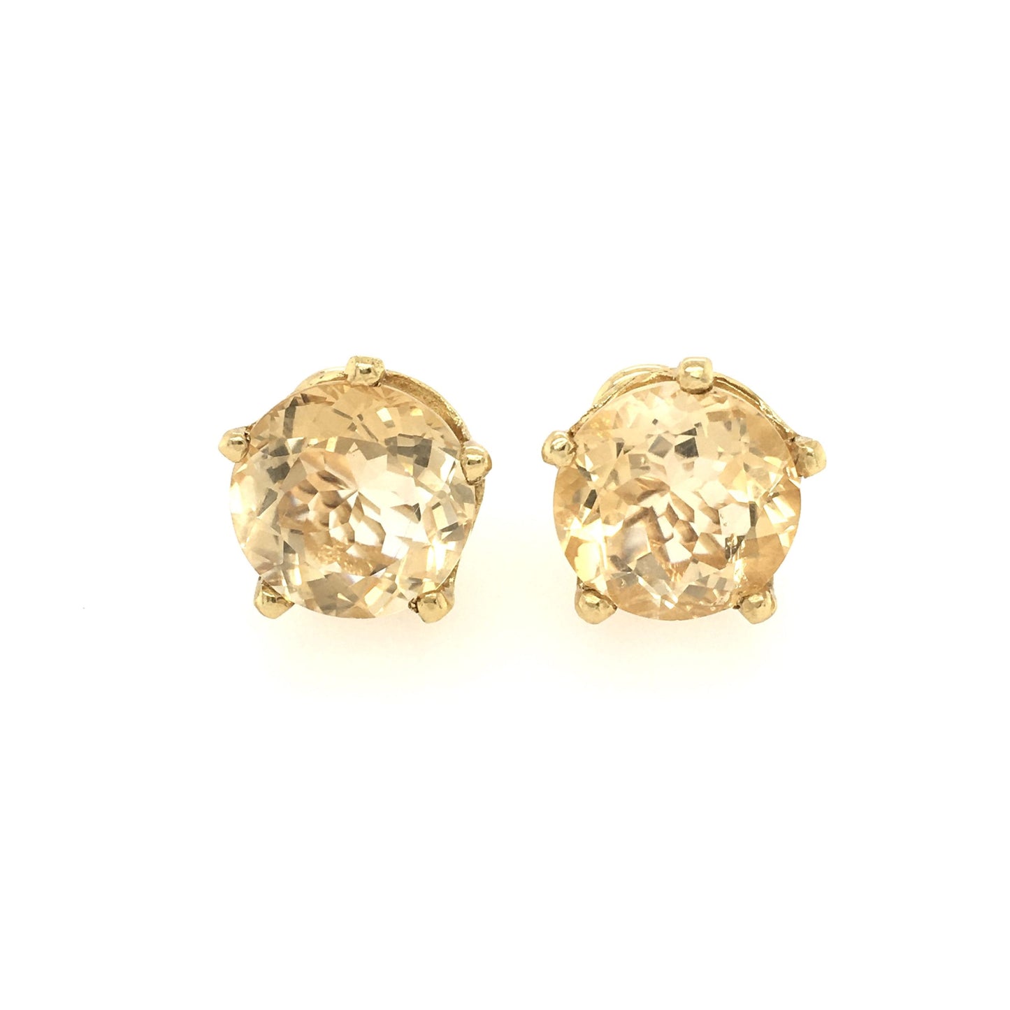 Citrine Stud Earrings