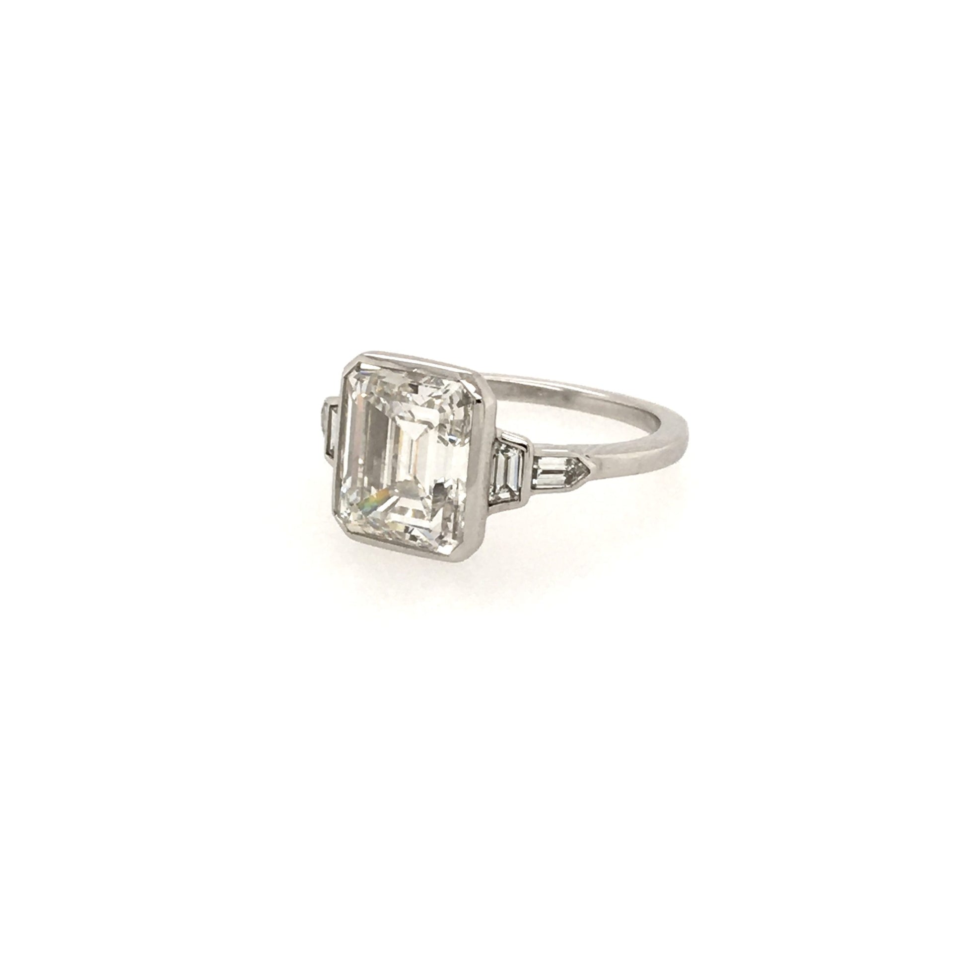 Emerald Cut 2.96 Ring