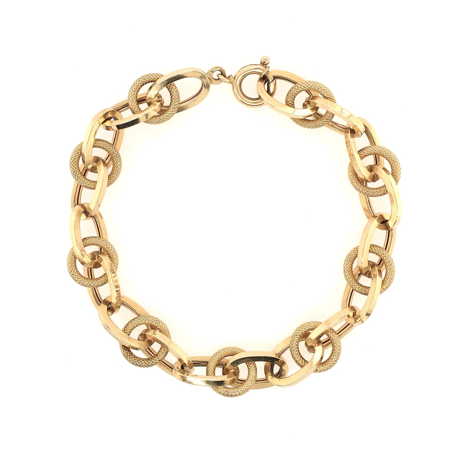 Circular Gold Link Bracelet