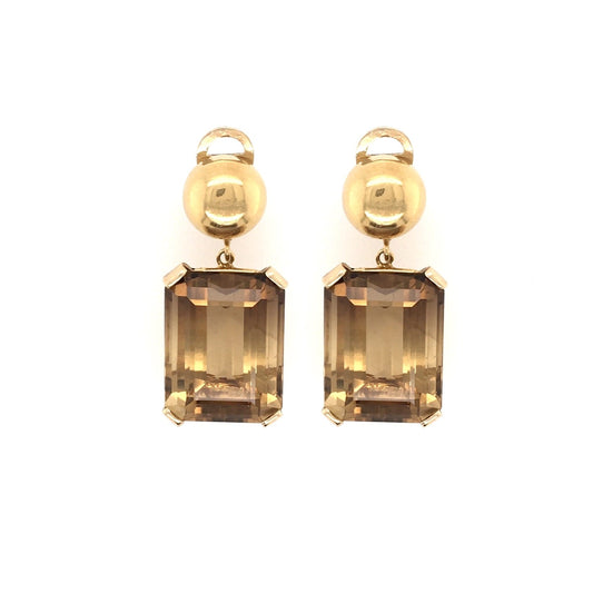 Italian Smoky Quartz Earrings