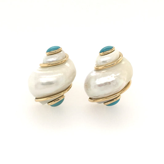 Seaman Schepps Shell Earrings