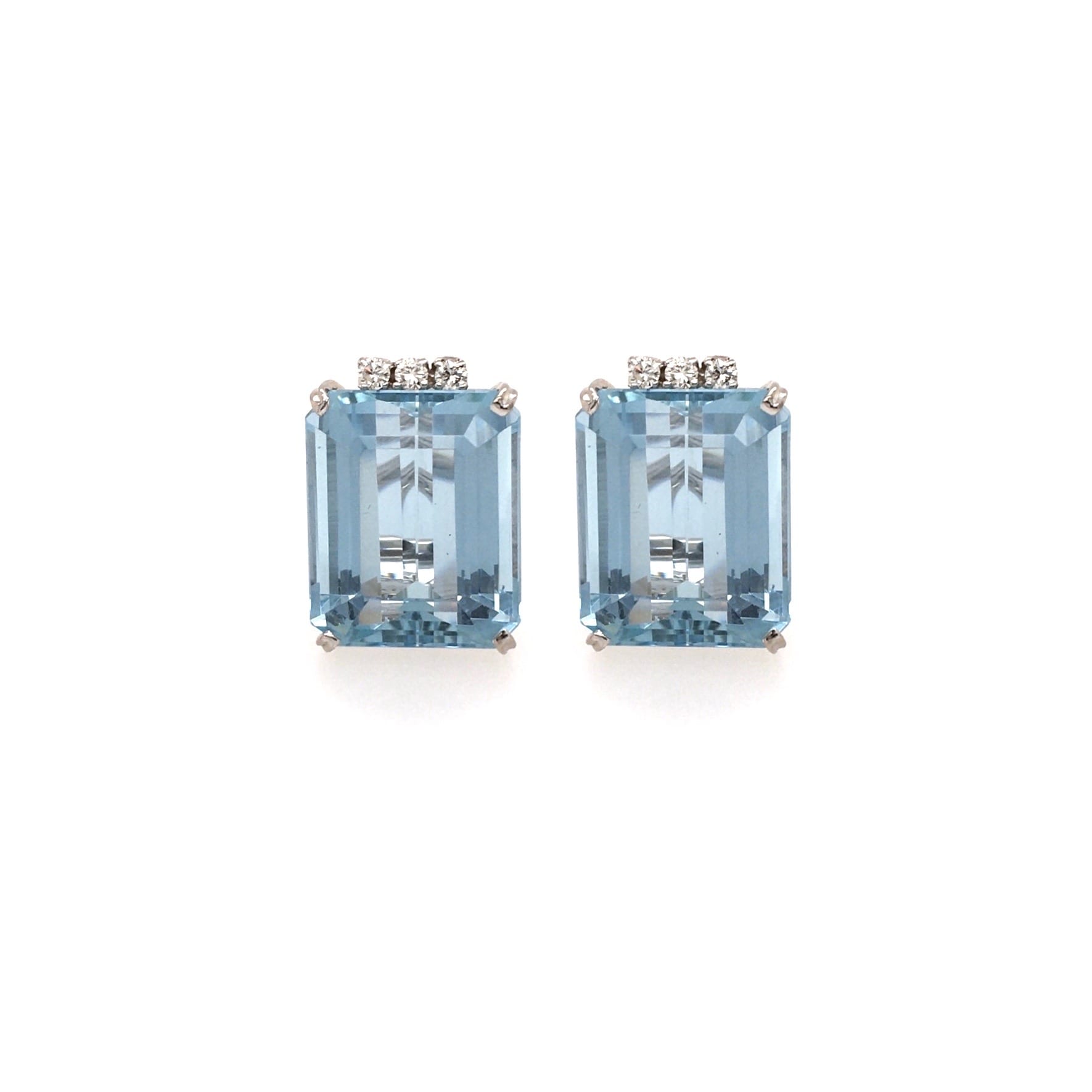 Large Aquamarine Earrings