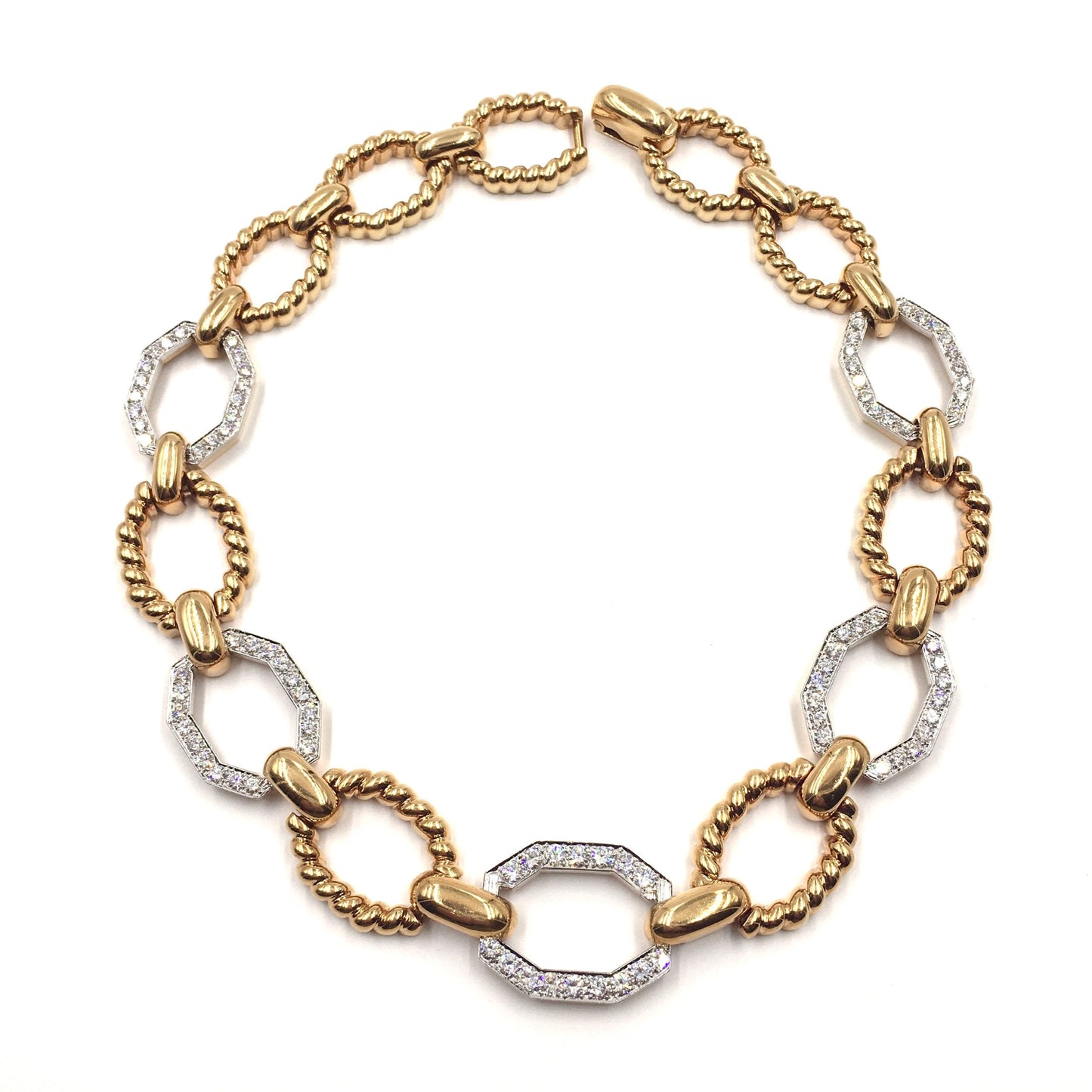 David Webb Oval Link Necklace