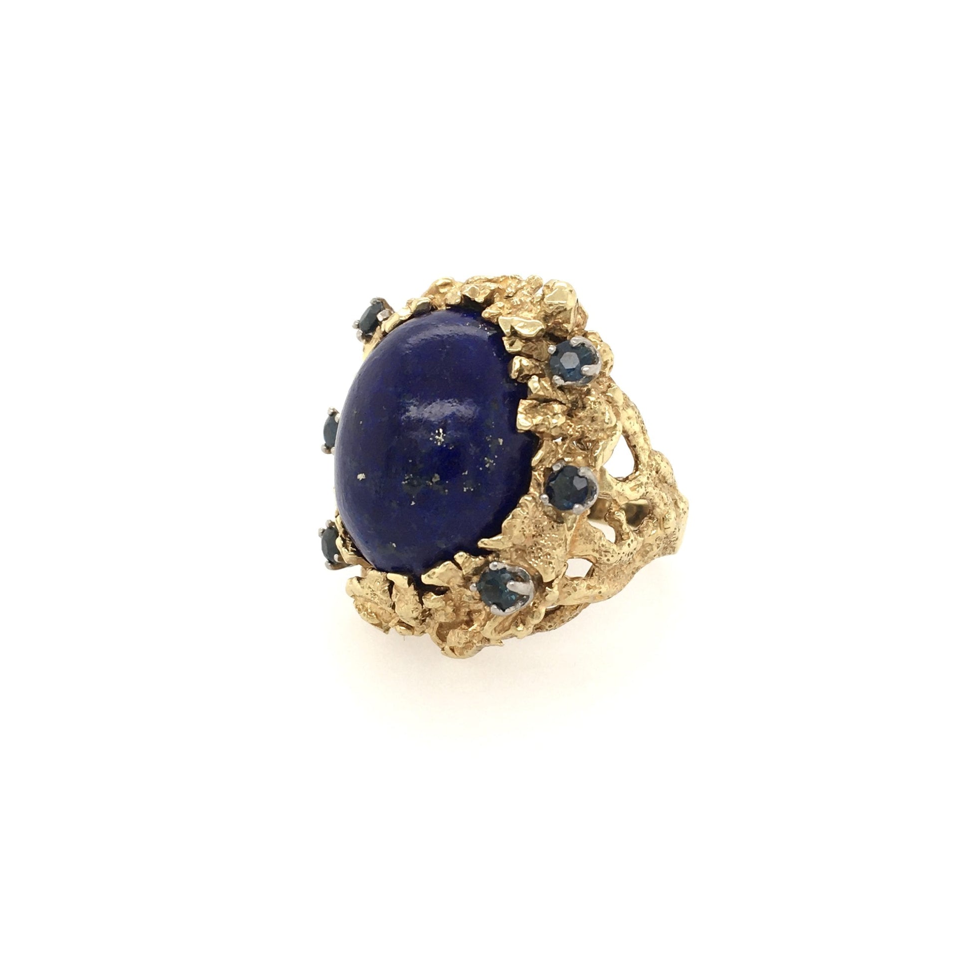 Lapis Sapphire Bombe Ring