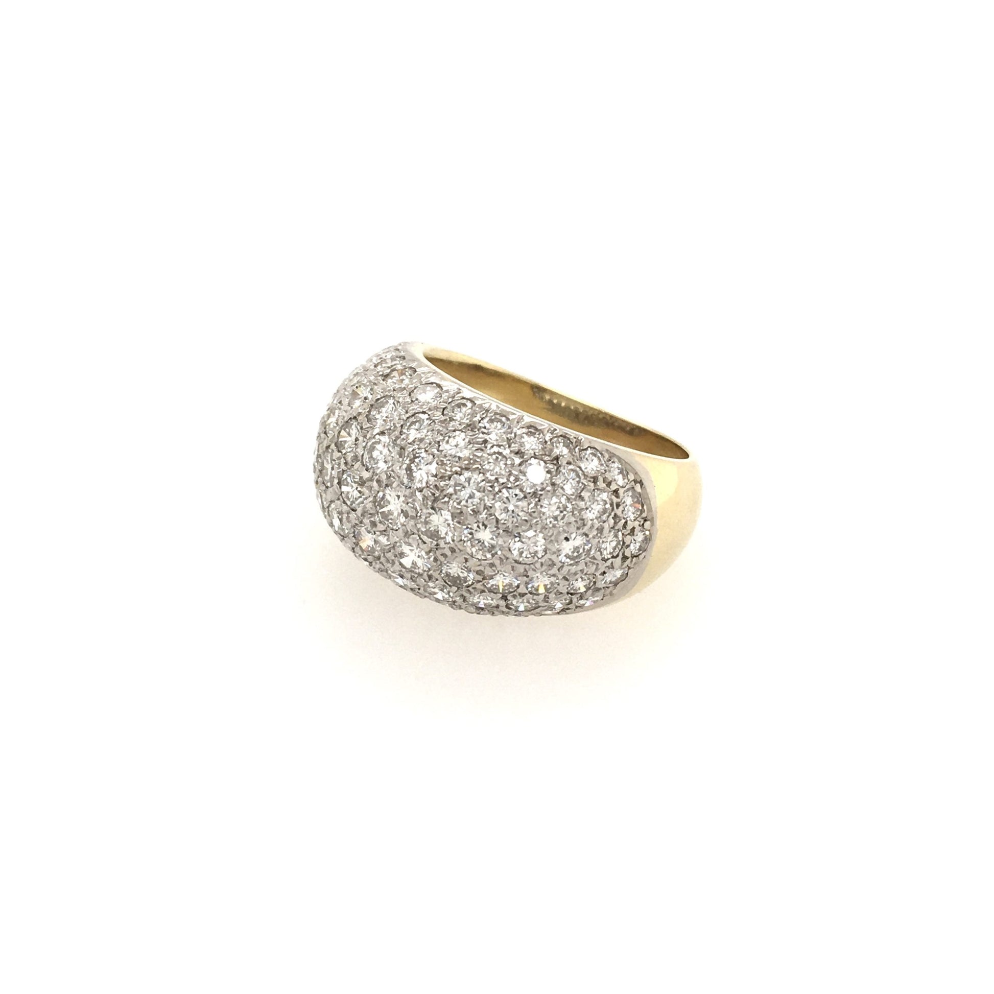 Gold Diamond Dome Ring