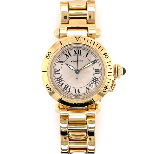 Cartier Pasha Gold Watch