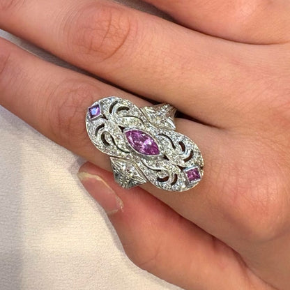 Loree Rodkin Antique Style Pink Sapphire Ring
