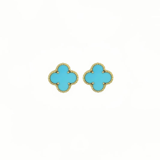 Van Cleef "Vintage Alhambra" Turquoise Earrings