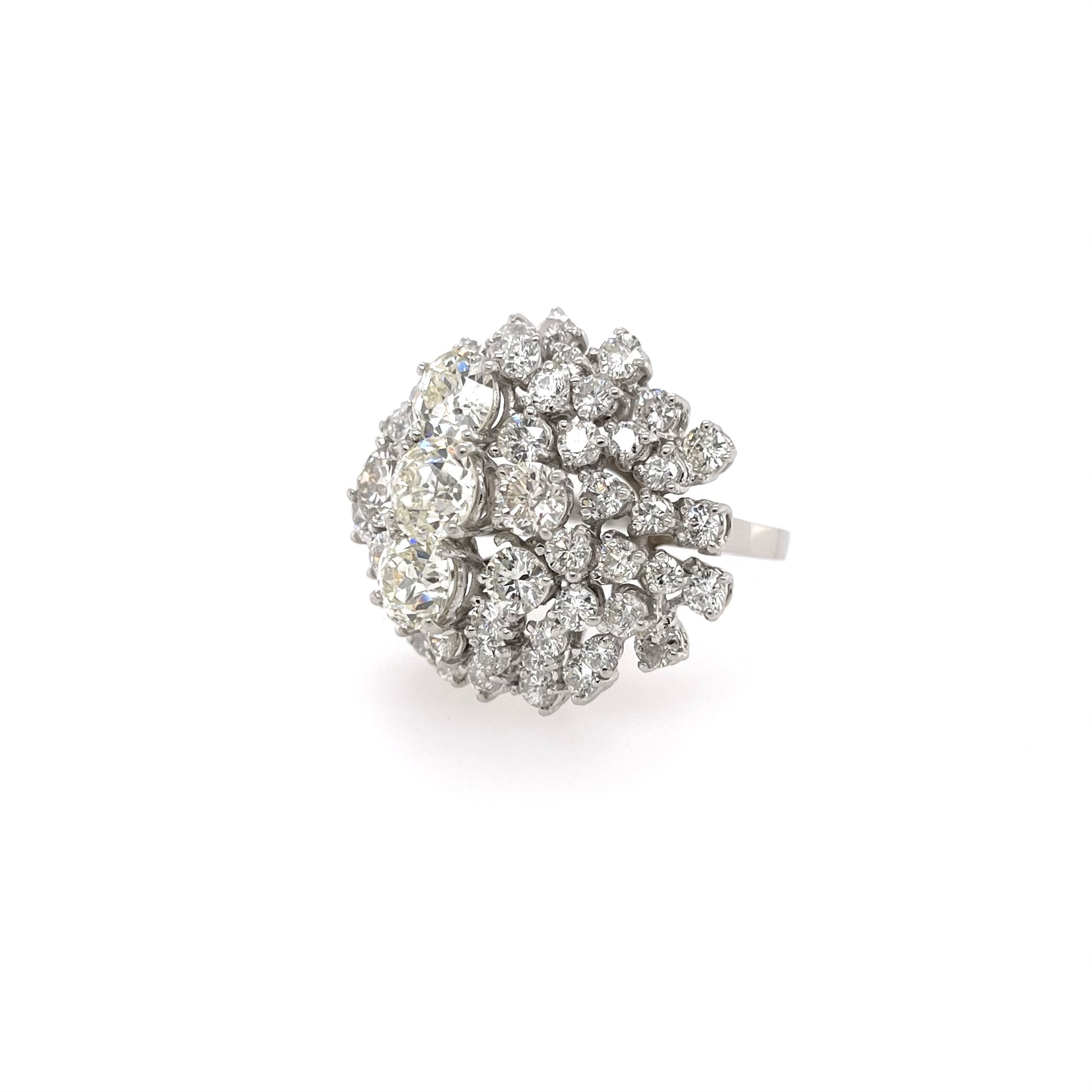 Diamond Cluster Ring