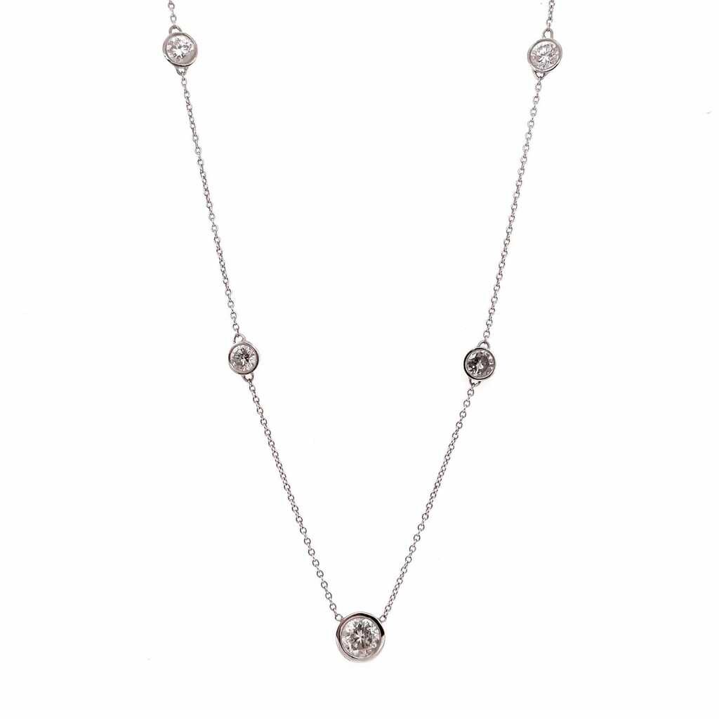 Diamond Bezel Necklace