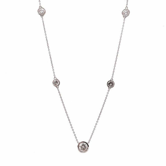 Diamond Bezel Necklace