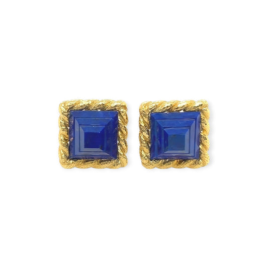 David Webb Lapis Lazuli Square Cufflinks