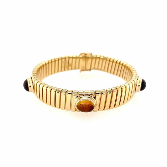 Bulgari Tubogas Citrine Gold Bracelet