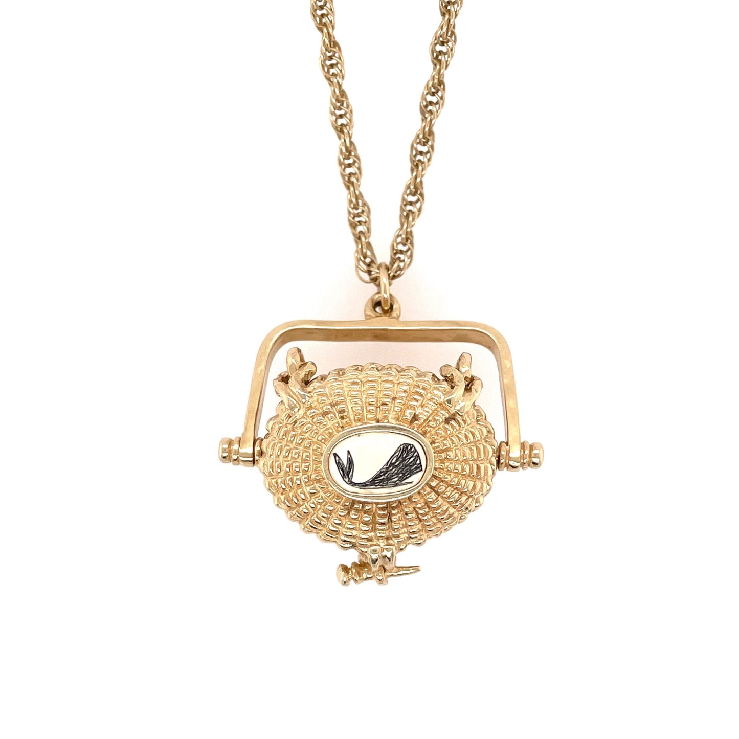 Nantucket Basket Whale Pendant Necklace