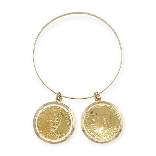 1960s Kennedy Gold Coin Bracelet