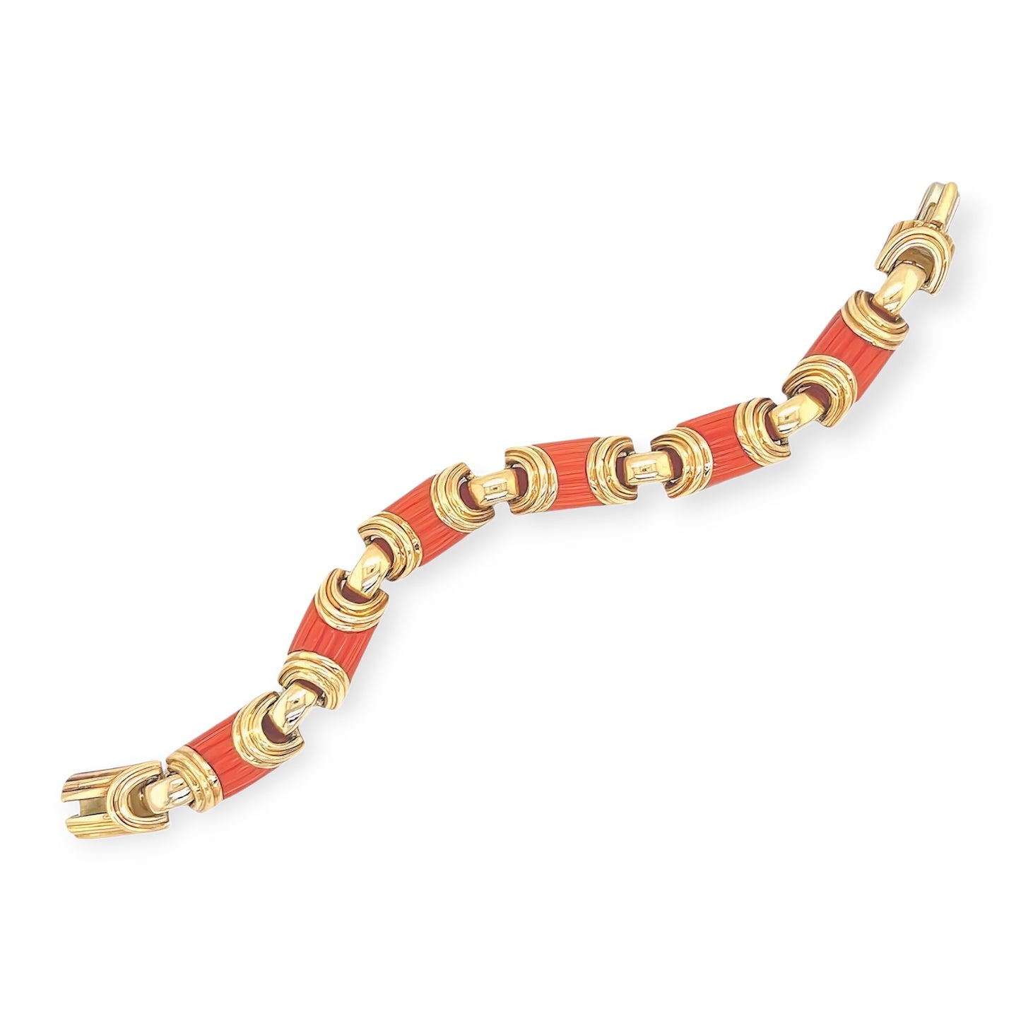 Alberto e Lina Gold Coral Link Bracelet