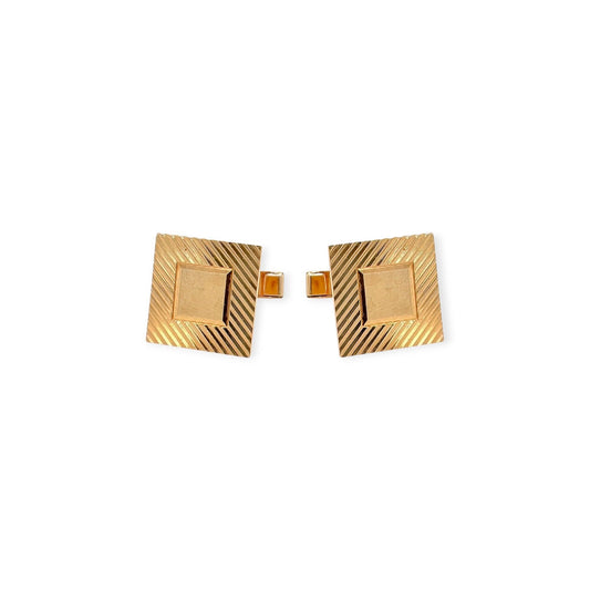 Gold Square Frame Cufflinks