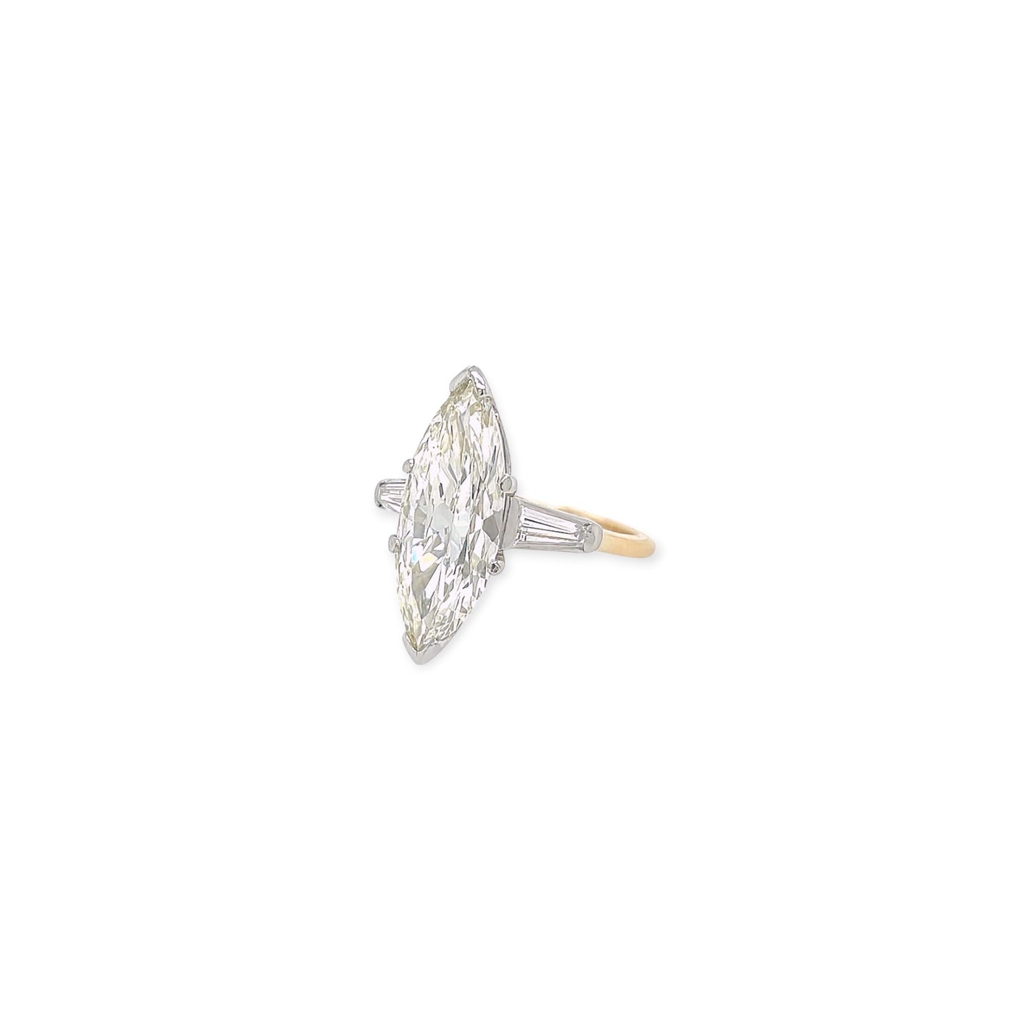 Marquise Cut 3.58 Diamond Ring