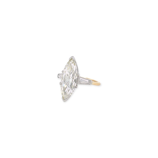 Marquise Cut 3.58 Diamond Ring