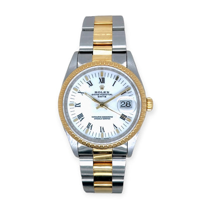 Rolex Oyster Perpetual Date Gold Stainless Steel Watch