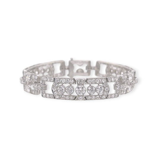 Art Deco Platinum Diamond Bracelet