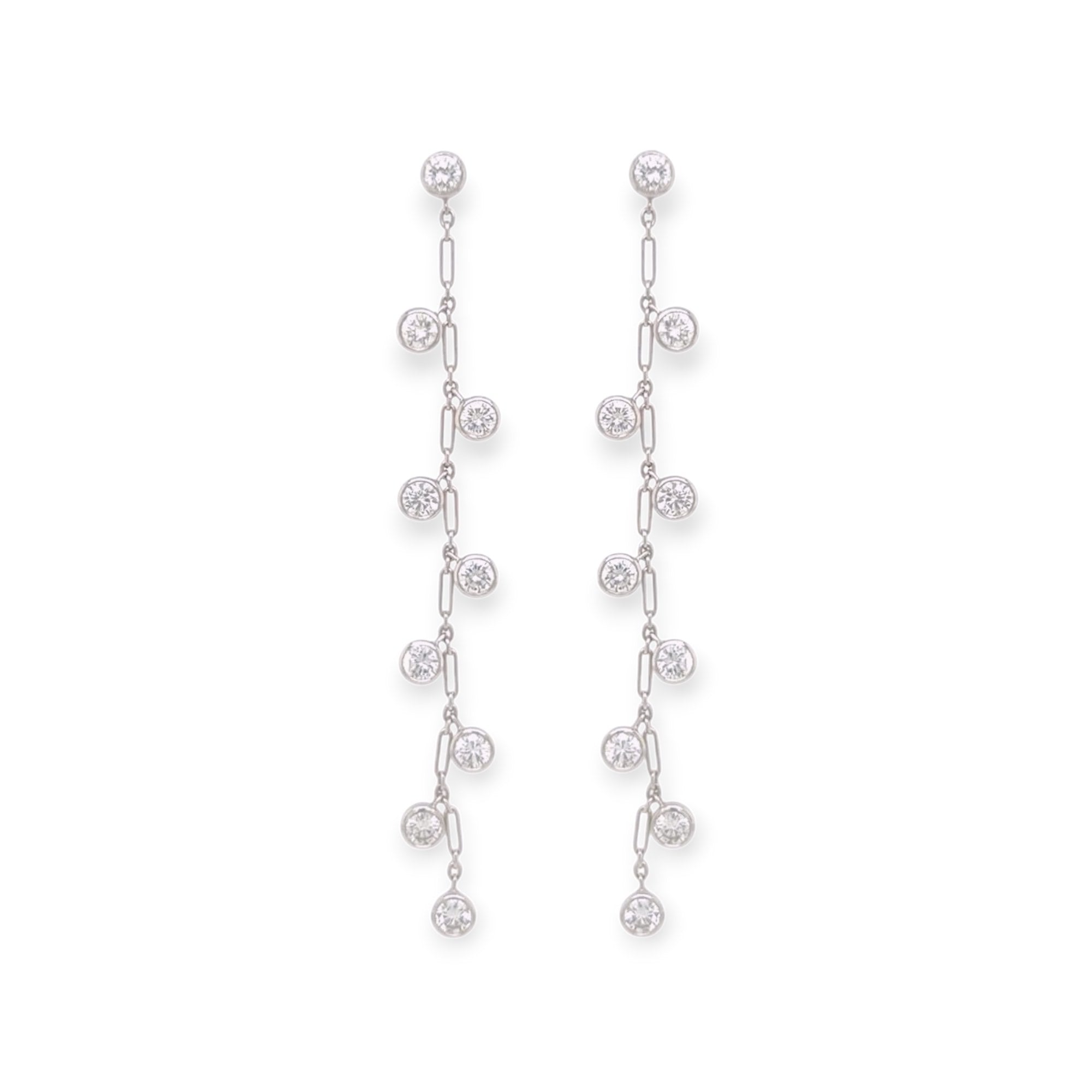 Dior Diamond Dangle Earrings