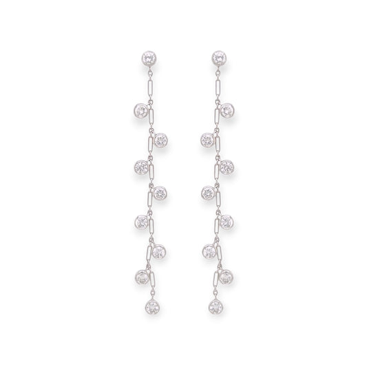 Dior Diamond Dangle Earrings